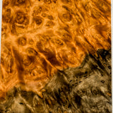 Stabilized wood golden amboyna burl block
