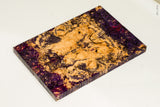 Stabilized box elder burl wood scales