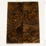 Stabilized oak burl wood scales