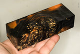 Stabilized box elder burl wood block