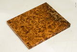 Stabilized golden amboyna burl wood scales