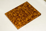 Stabilized golden amboyna burl wood scales