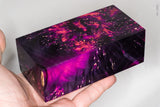 Large stabilized box elder burl wood block