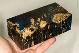 Large stabilized box elder burl wood block