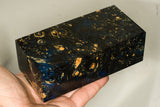 Large stabilized box elder burl wood block