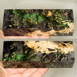 Stabilized box elder burl wood block
