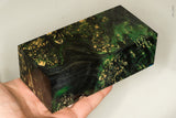 Large stabilized box elder burl wood block