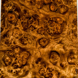 Stabilized wood golden amboyna burl block