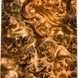 Stabilized wood golden amboyna burl block