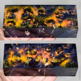 Stabilized box elder burl wood block