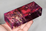 Stabilized box elder burl wood block