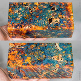 Large stabilized box elder burl wood block