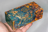 Large stabilized box elder burl wood block