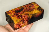 Large stabilized box elder burl wood block