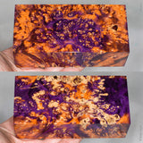Large stabilized box elder burl wood block