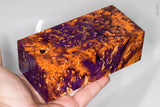 Large stabilized box elder burl wood block