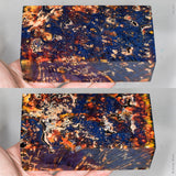 Large stabilized box elder burl wood block