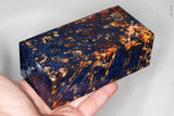 Large stabilized box elder burl wood block