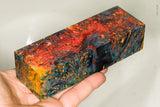 Stabilized box elder burl wood block