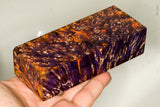 Stabilized box elder burl wood block