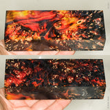 Stabilized box elder burl wood block