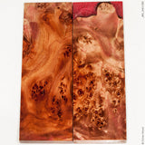 Stabilized wood willow burl panels