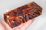 Stabilized box elder burl wood block