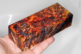Stabilized box elder burl wood block