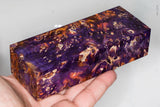 Stabilized box elder burl wood block