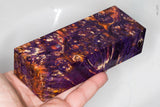 Stabilized box elder burl wood block