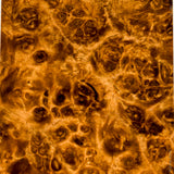 Stabilized wood golden amboyna burl block