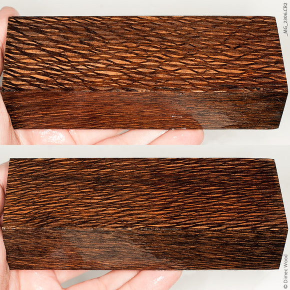 Stabilized lacewood block
