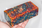 Large stabilized box elder burl wood block