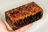 Large stabilized box elder burl wood block