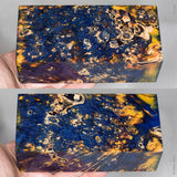 Large stabilized box elder burl wood block