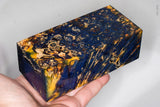 Large stabilized box elder burl wood block