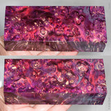 Stabilized box elder burl wood block