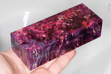 Stabilized box elder burl wood block