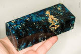 Stabilized box elder burl wood block