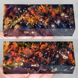 Stabilized box elder burl wood block
