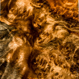 Stabilized wood golden amboyna burl block