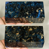 Large stabilized box elder burl wood block