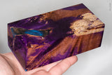 Large stabilized box elder burl wood block