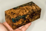 Stabilized wood amboyna burl hybrid block