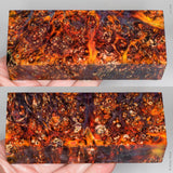 Stabilized box elder burl wood block