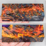 Stabilized box elder burl wood block