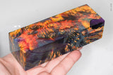 Stabilized box elder burl wood block
