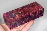 Stabilized box elder burl wood block