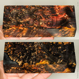 Stabilized box elder burl wood block