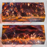 Stabilized box elder burl wood block
